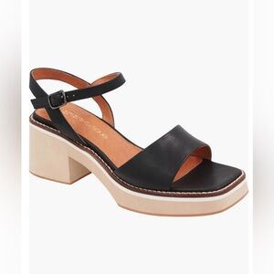 Andre Assous Louise Featherweights Platform Block Heel Sandal with Ankle Strap